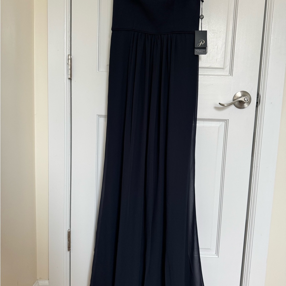 Betsy & Adam Dark Blue Maxi Dress